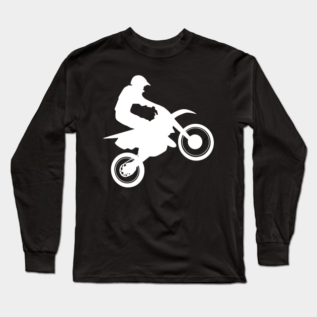 Motocross Long Sleeve T-Shirt by hobrath